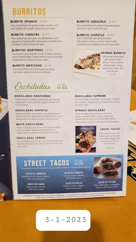 Casa Agave Mexican Grill - Menu Scan 3